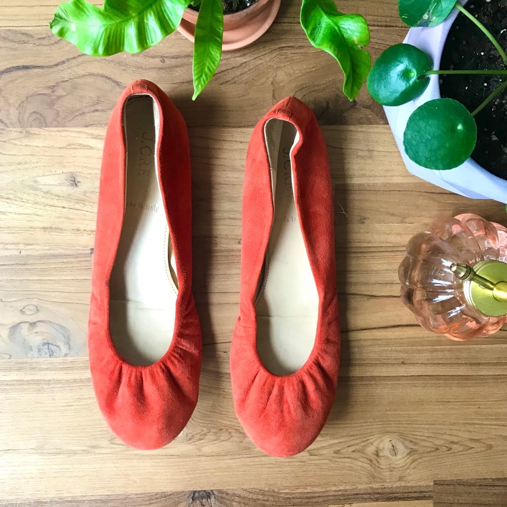 J crew suede flats